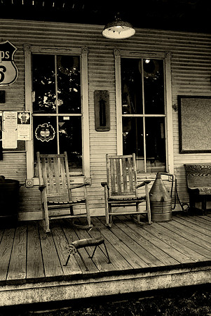 Two Rocking Chairs and a Still